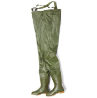 Farmer PVC Rain Boots + Salopette Green Color - RB0112424X - AZZI Tackle